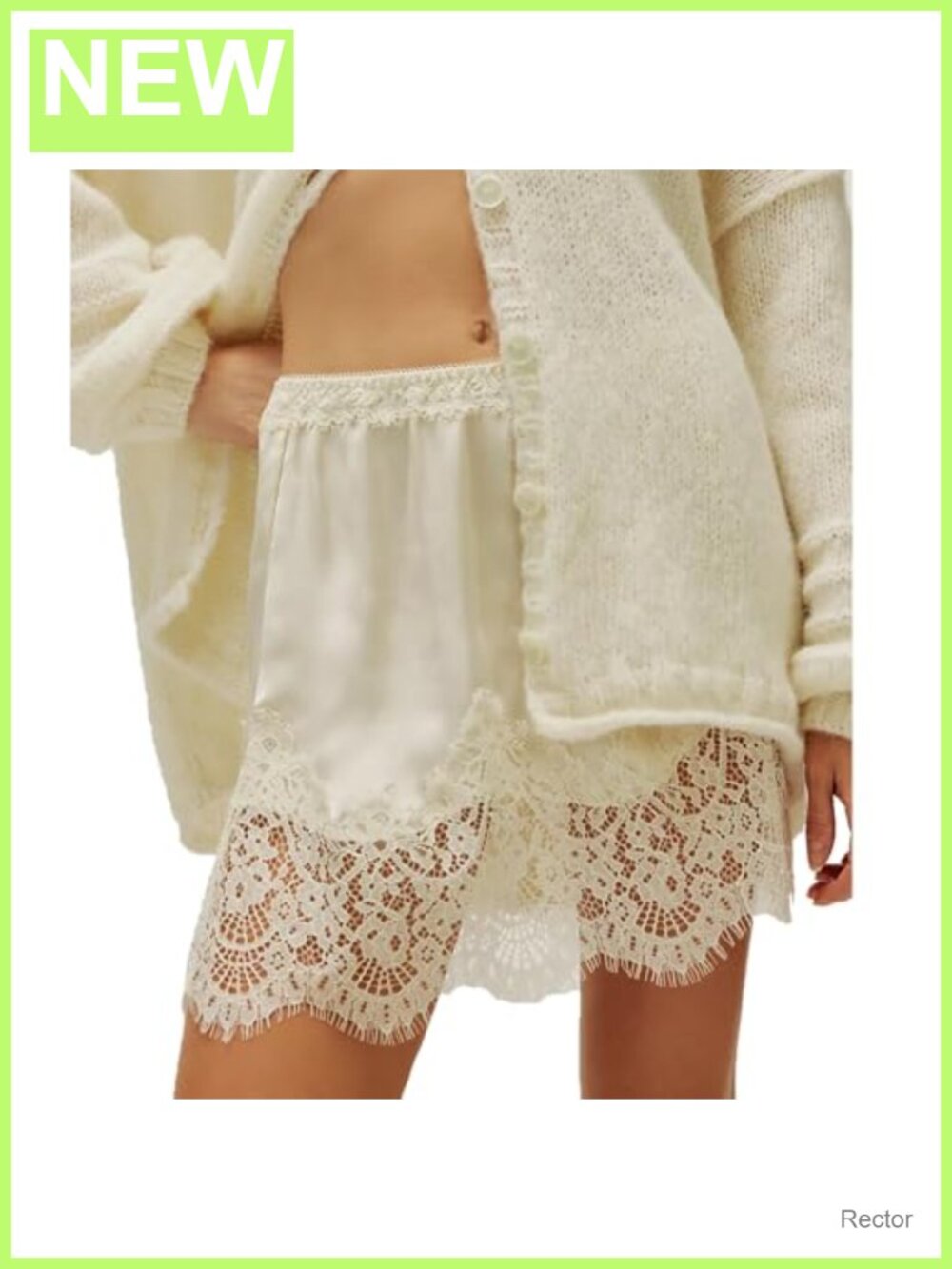 Satin Silk Lace Trim Slip Skirt Y2K Layering Mini A-Line